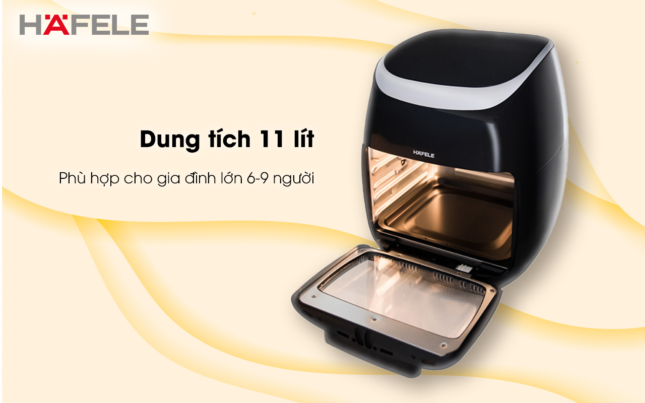 Nồi chiên không dầu HAFELE HS-AF1102B phù hợp với đại gia đình
