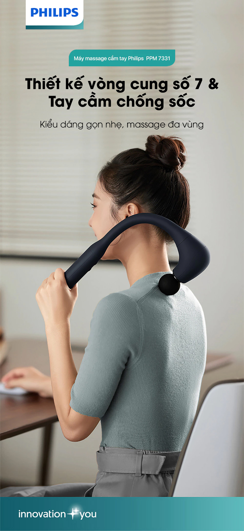 Máy massage cầm tay Philips PPM7331