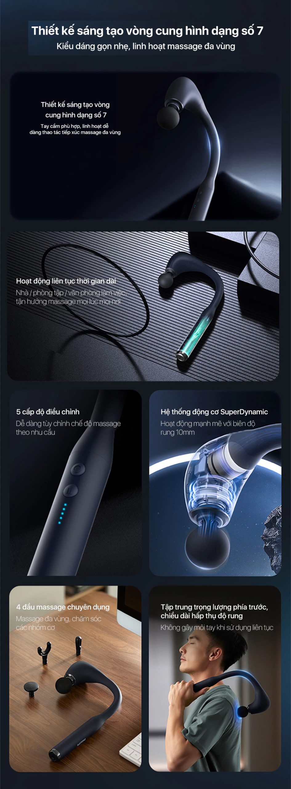 Máy massage cầm tay Philips PPM7331