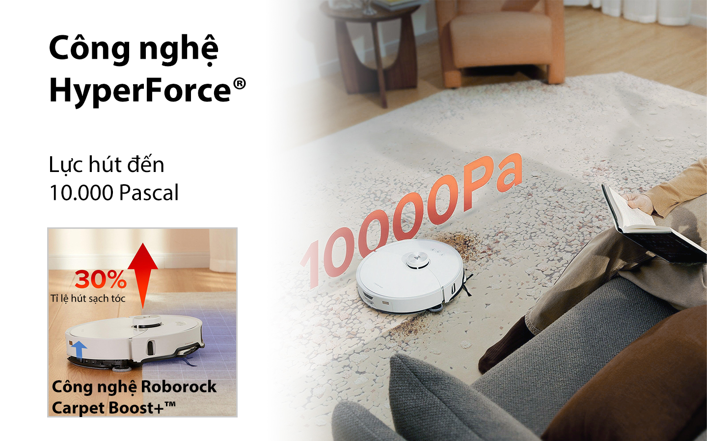 Robot hút bụi lau nhà Roborock S8 MaxV Ultra Auto hyperforce