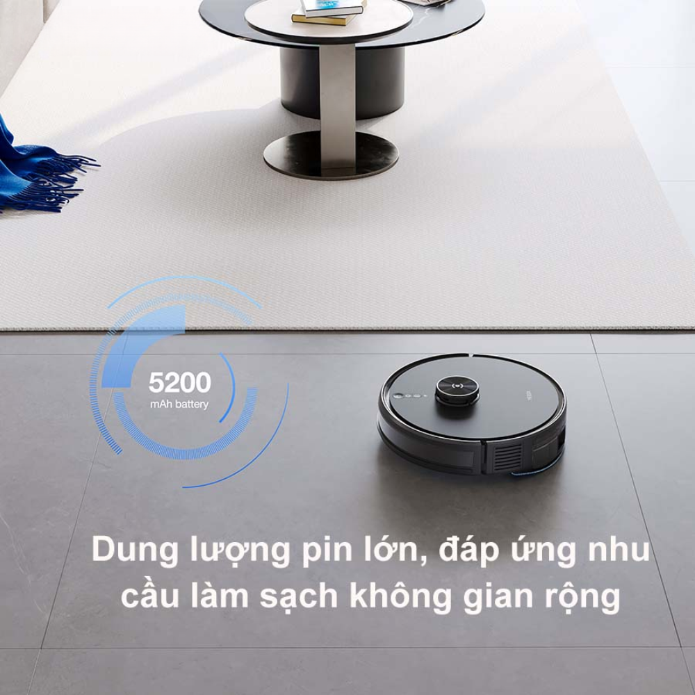 Dung lượng pin lớn 5200mAh, hoạt động bền bỉ