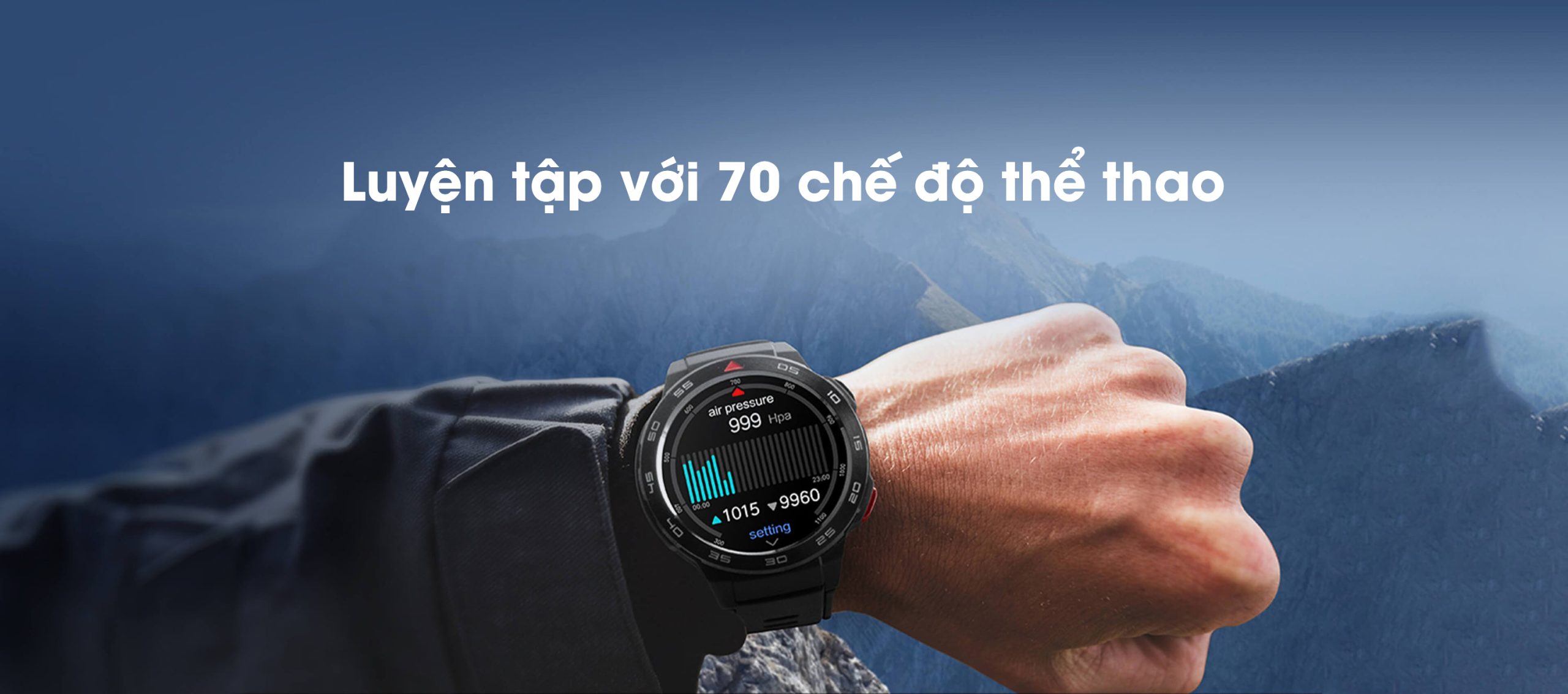 Đồng hồ thông minh Mibro GS Pro 70 chế độ luyện tập