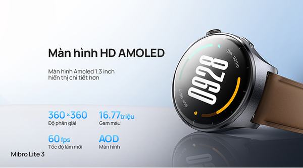 Đồng hồ thông minh Mibro Lite 3 XPAW020 – BH 12 tháng – Chính hãng Đồng hồ thông minh Mibro Lite 3