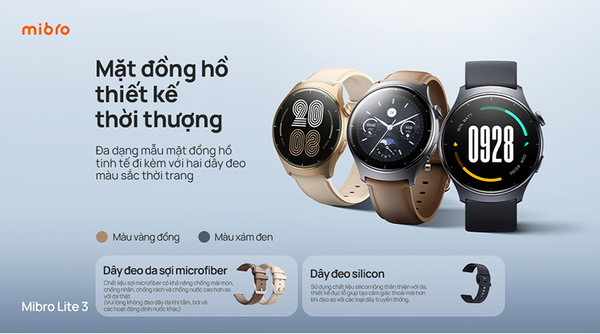Đồng hồ thông minh Mibro Lite 3 XPAW020 – BH 12 tháng – Chính hãng Đồng hồ thông minh Mibro Lite 3 thiết kế thời trang