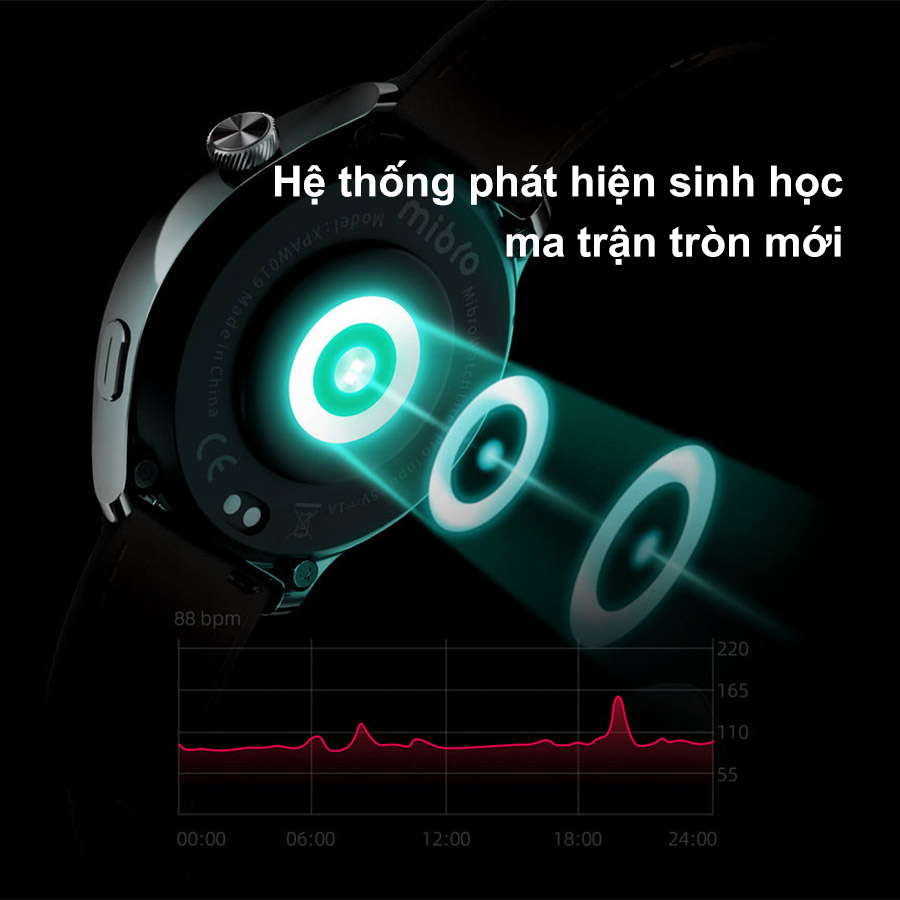 Đồng hồ thông minh Mibro Lite 3 Pro cảm biến sinh học