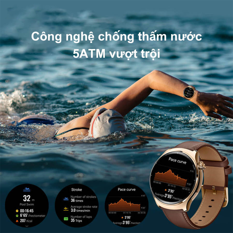 Đồng hồ thông minh Mibro Lite 3 Pro chống nước 5ATM