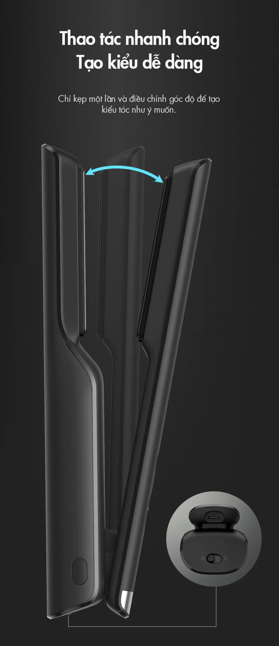 Máy duỗi tóc không dây Dreame Glamour - Chính hãng