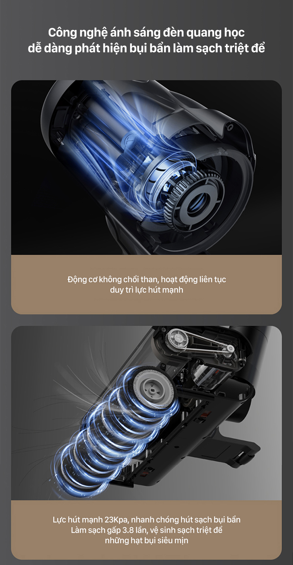 Máy hút bụi cầm tay không dây Deerma T30W - Chính hãng