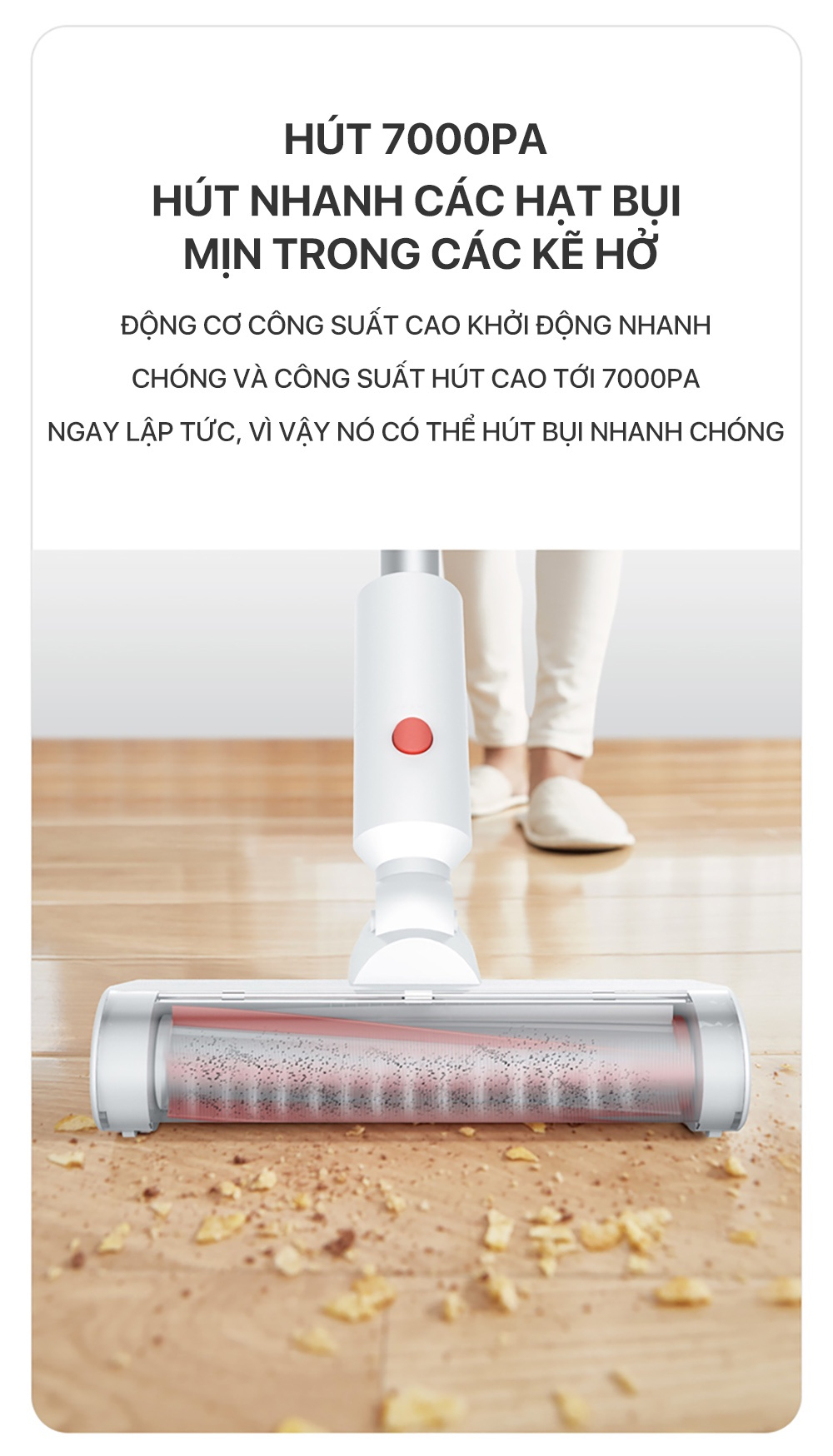 Máy hút bụi cầm tay không dây Deerma VC20Plus - Chính hãng