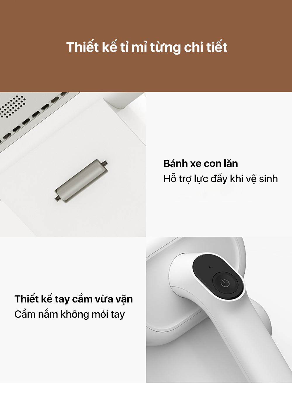 Máy hút bụi đệm giường Deerma CM980 - Chính hãng