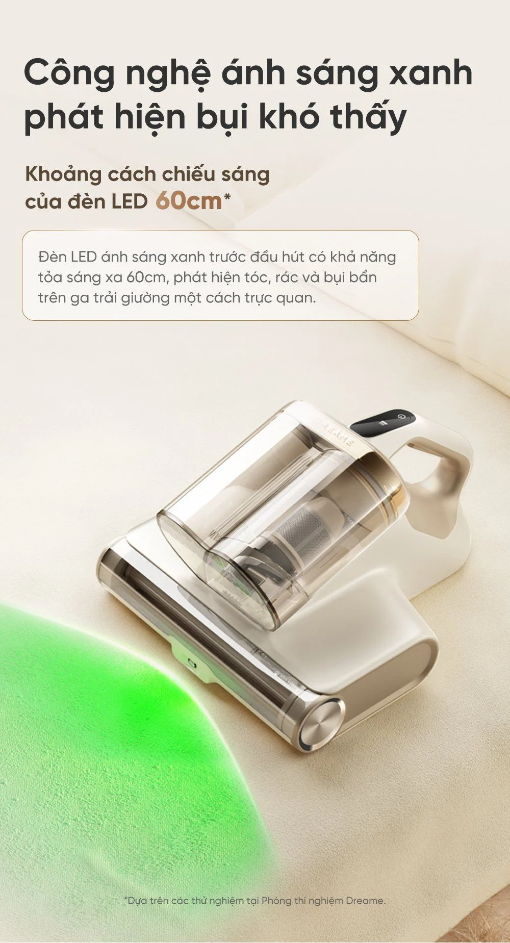 Máy hút bụi giường nệm Dreame D20 Pro - Chính hãng