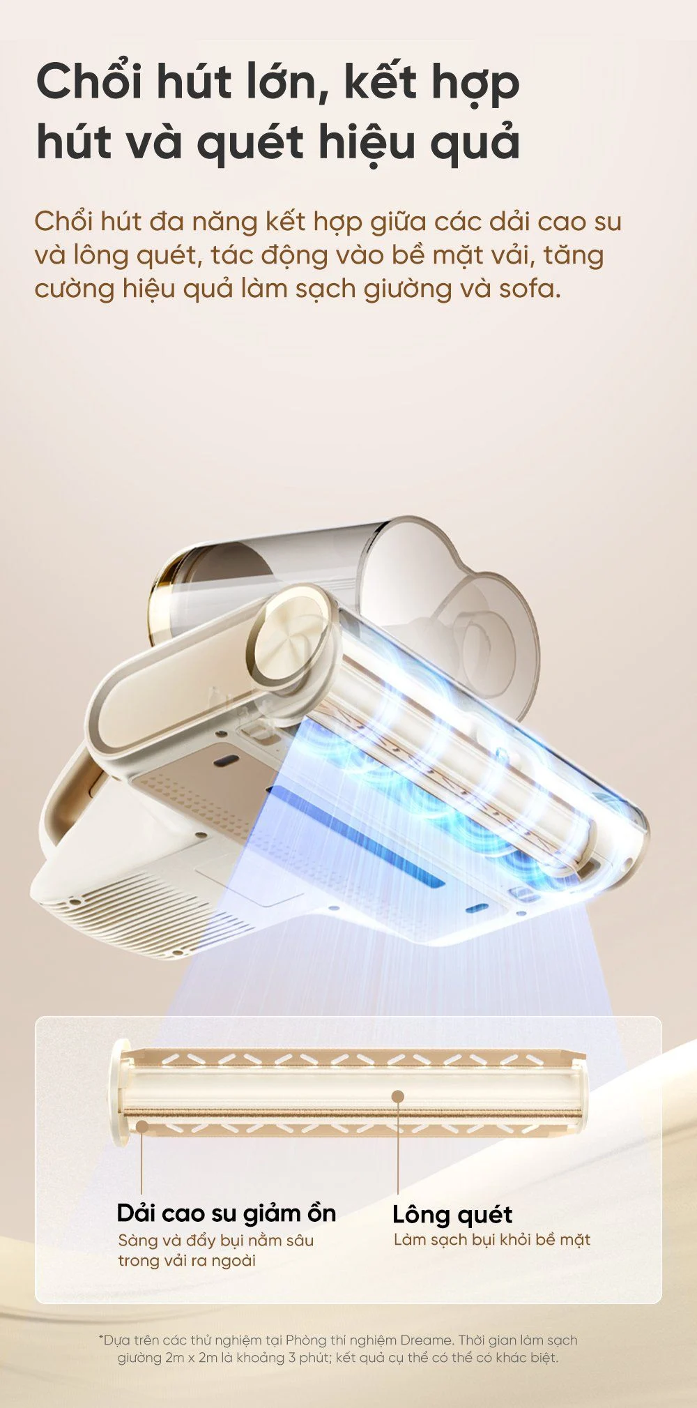 Máy hút bụi giường nệm Dreame D20 Pro - Chính hãng