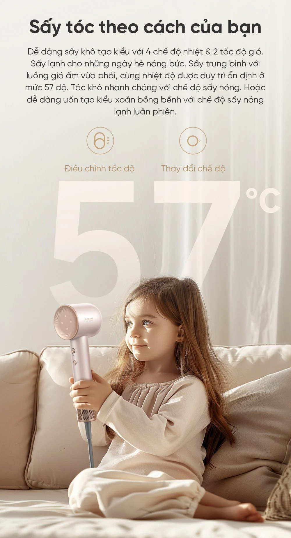 Máy sấy tóc Dreame Hair Glory Pro - Chính hãng