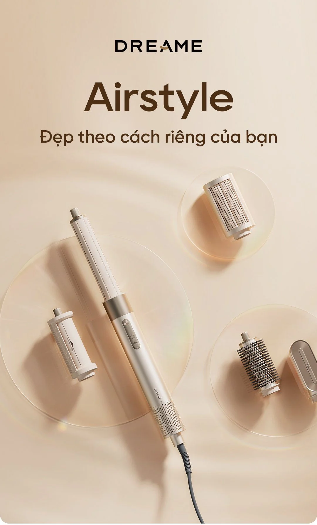 Máy sấy và tạo kiểu 5 trong 1 Dreame Airstyle - Chính hãng