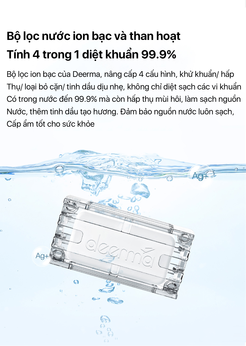 Máy tạo độ ẩm Deerma F600 - Chính hãng