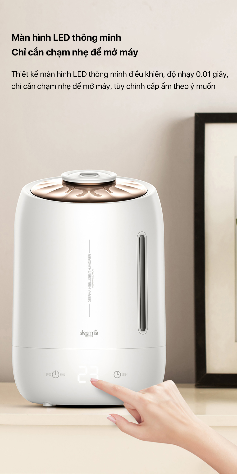 Máy tạo độ ẩm Deerma F600 - Chính hãng