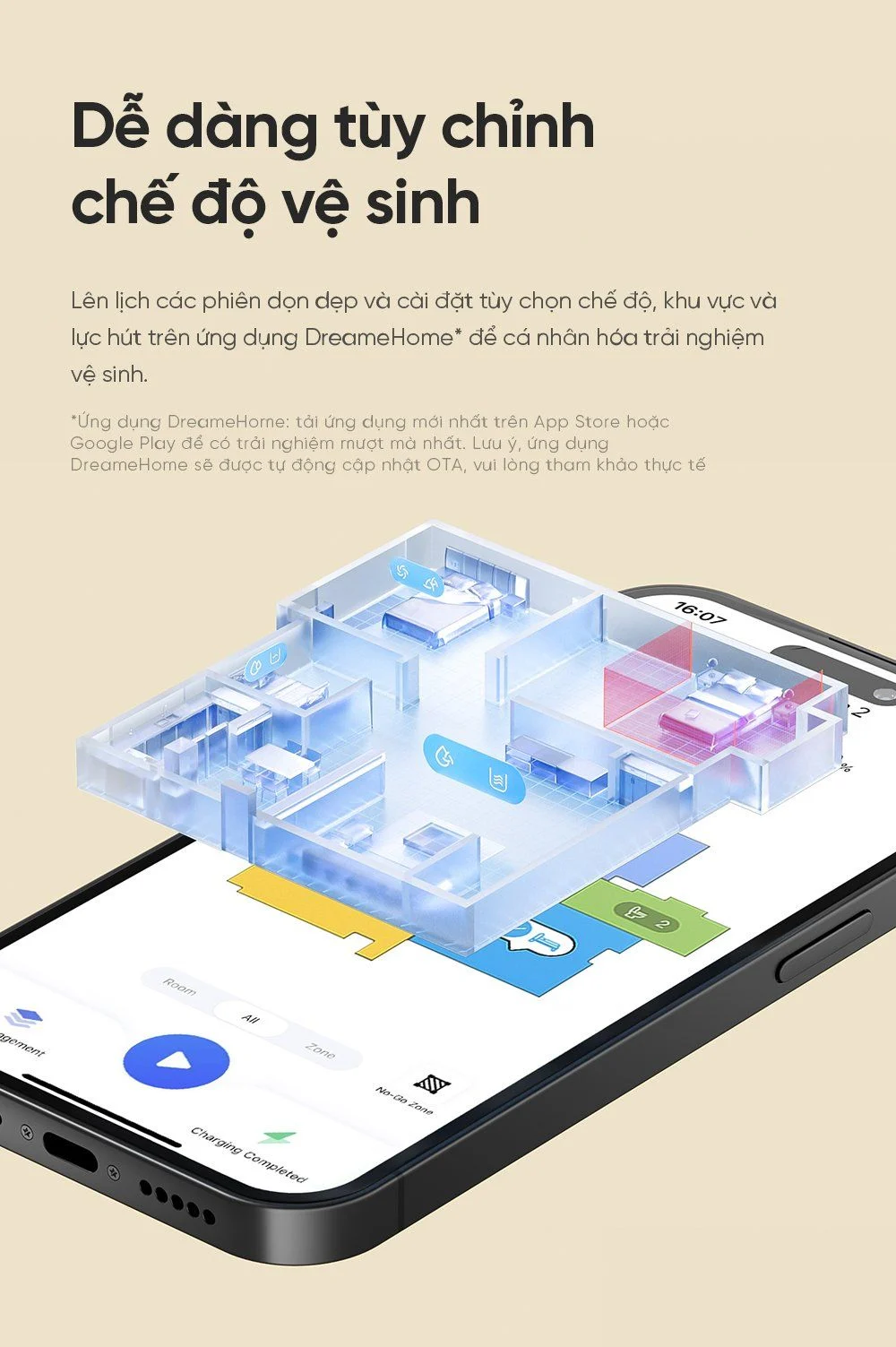 Robot hút bụi lau sàn Dreame D9 Max Gen 2