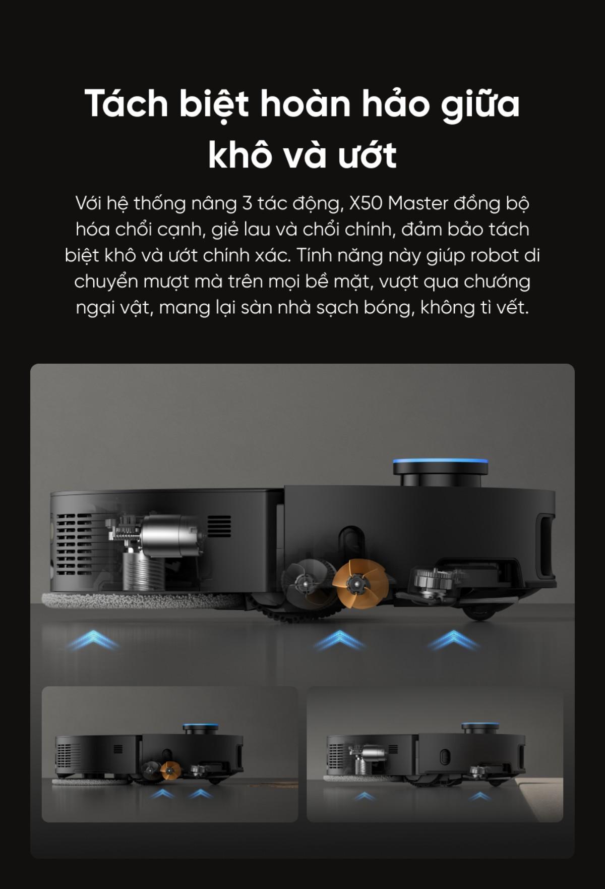 Robot hút bụi lau sàn Dreame X50 Master