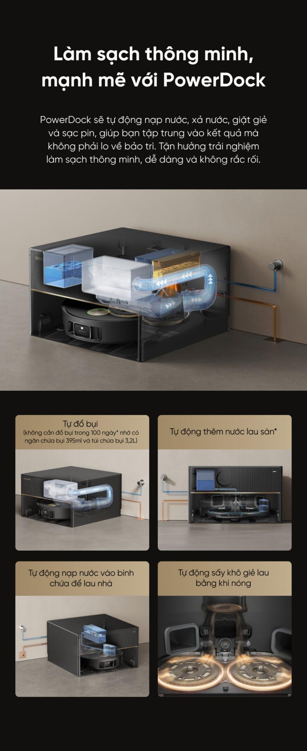 Robot hút bụi lau sàn Dreame X50 Master