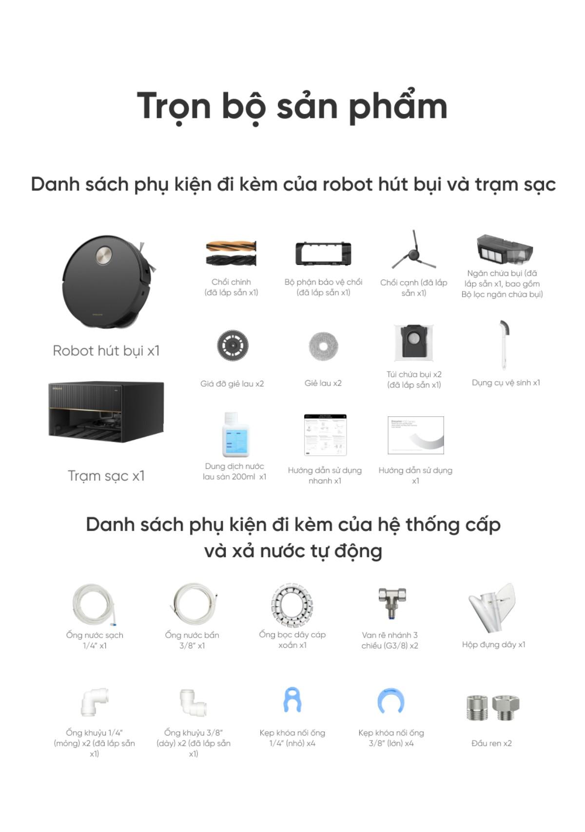 Robot hút bụi lau sàn Dreame X50 Master