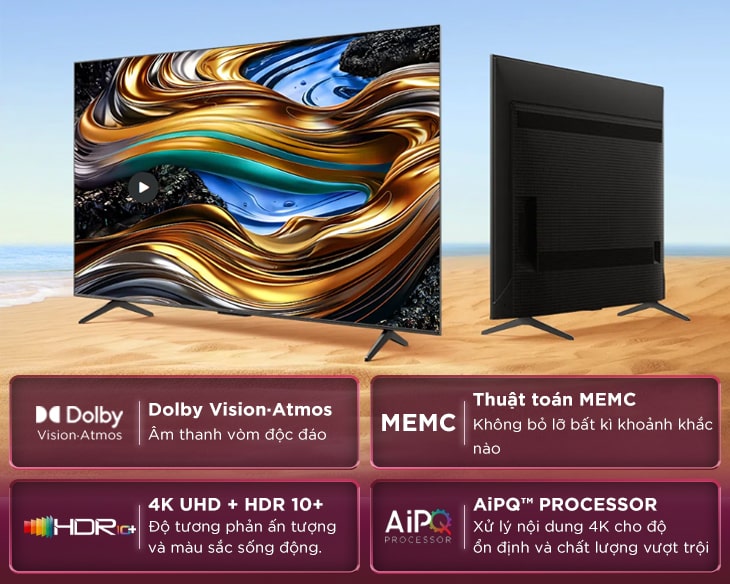 Tivi TCL 4K 65 inch 65P755 PRO – Quốc Tế – Hàng Chính Hãng