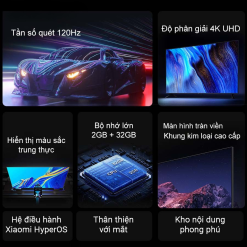 Tivi Xiaomi Redmi A65 65 inch 4K – Phiên bản 2025