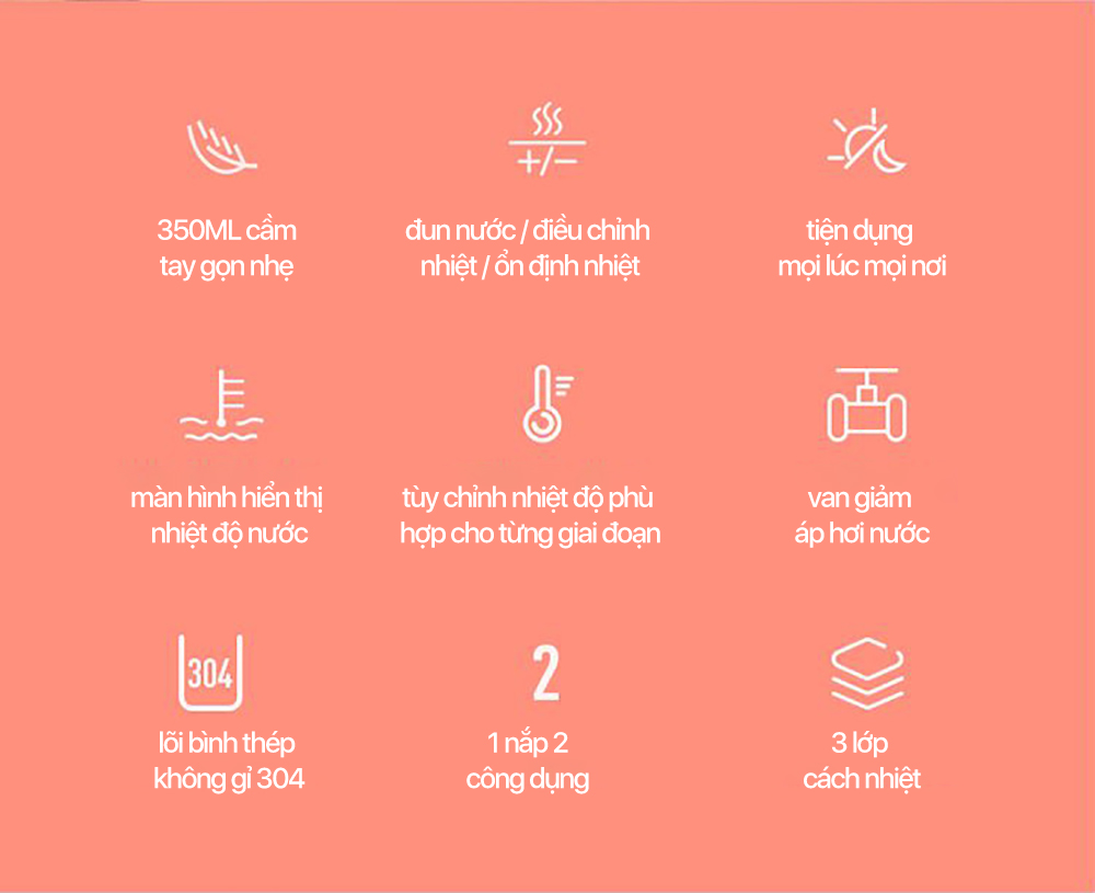 Bình giữ nhiệt Deerma DR035S