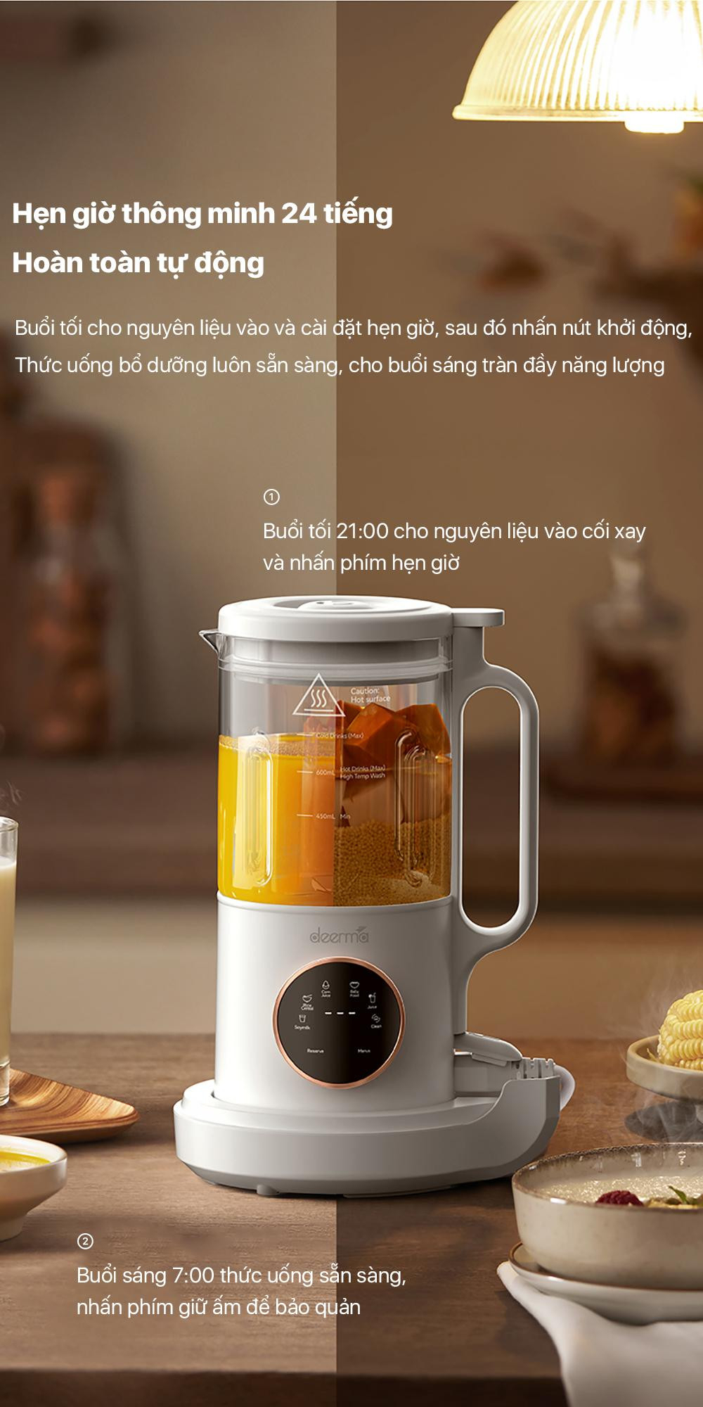 Máy làm sữa hạt Deerma NU500W