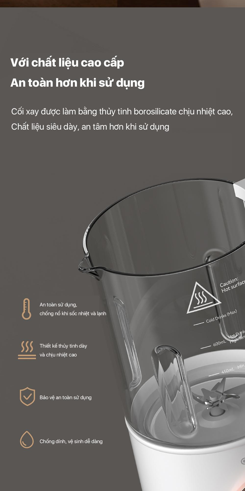 Máy làm sữa hạt Deerma NU500W Máy làm sữa hạt Deerma NU500W