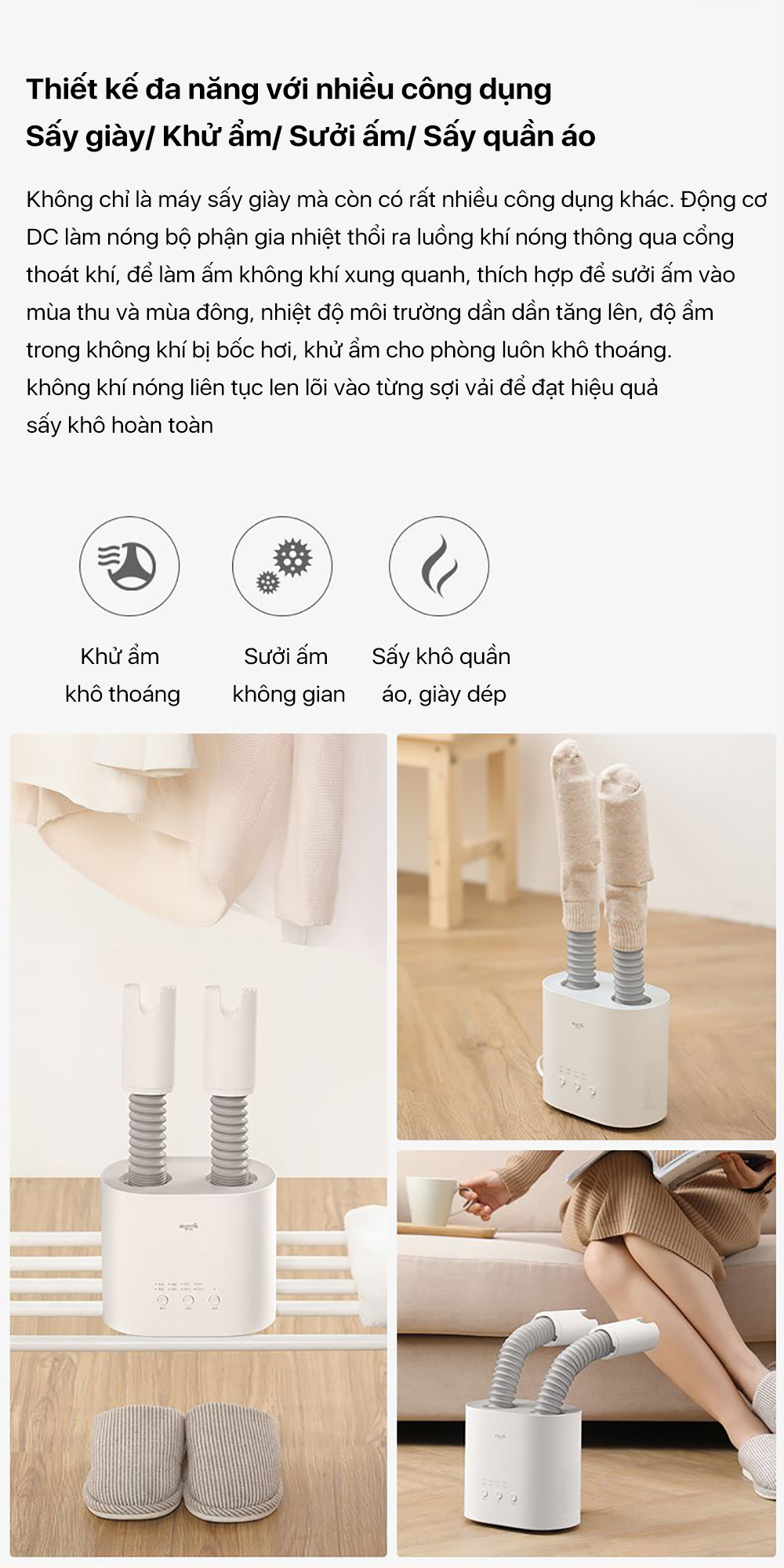 Máy sấy giày Deerma HX10