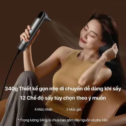 Máy sấy tóc ion âm Deerma DEM-CF35W Máy sấy tóc ion âm Deerma DEM-CF35W