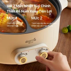 Nồi lẩu điện 2 ngăn Deerma DG50W Nồi lẩu điện 2 ngăn Deerma DG50W