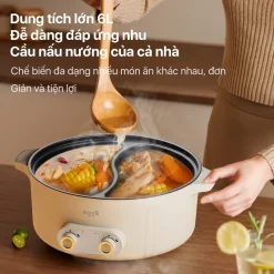 Nồi lẩu điện 2 ngăn Deerma DG50W Nồi lẩu điện 2 ngăn Deerma DG50W