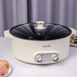 Nồi lẩu điện 2 ngăn Deerma DG50W Nồi lẩu điện 2 ngăn Deerma DG50W