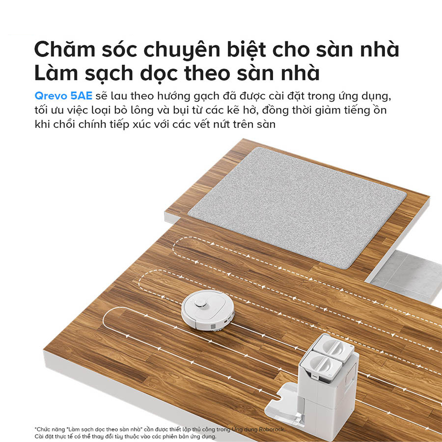 Robot hút bụi lau nhà Roborock Qrevo 5AE – Bản Quốc Tế – Chính hãng