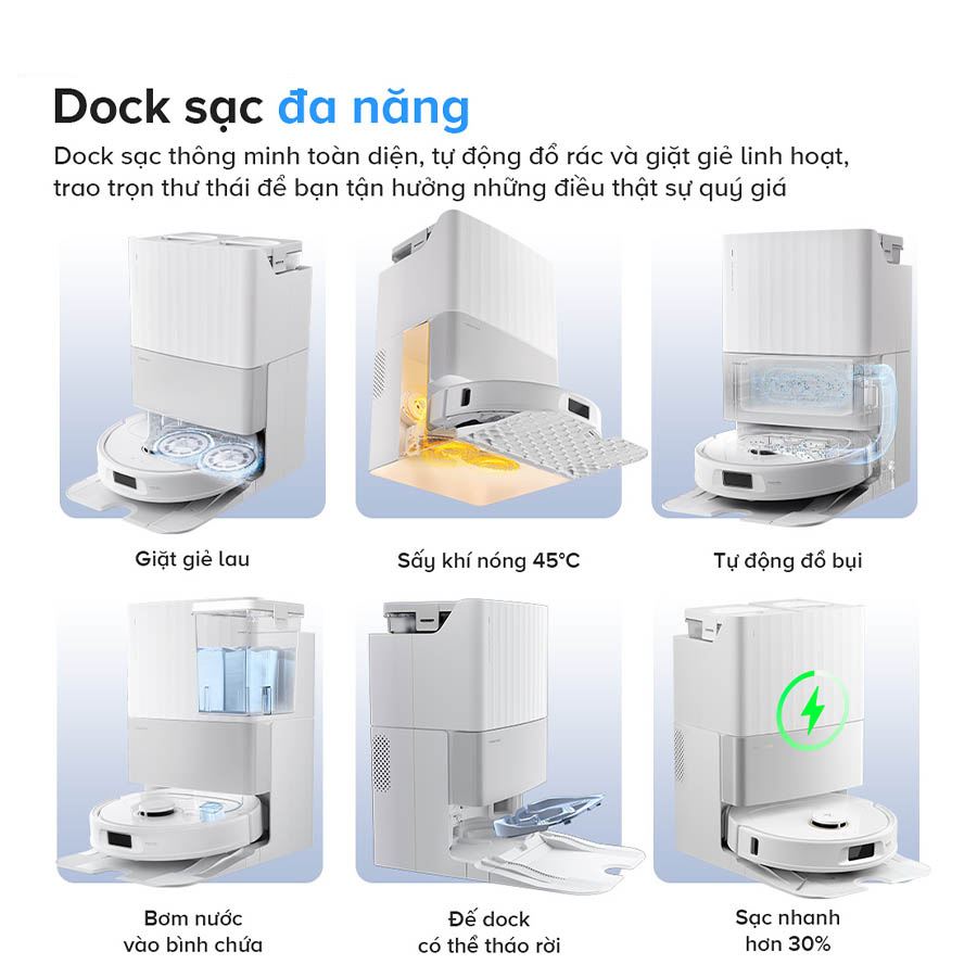 Robot hút bụi lau nhà Roborock Qrevo 5AE – Bản Quốc Tế – Chính hãng