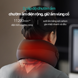Máy massage cổ thông minh Philips PPM3306 - 2 cấp độ chườm ấm