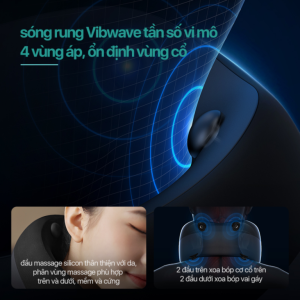 Máy massage cổ thông minh Philips PPM3306 - Chính hãng Máy massage cổ thông minh Philips PPM3306 - sóng rung Vibwave