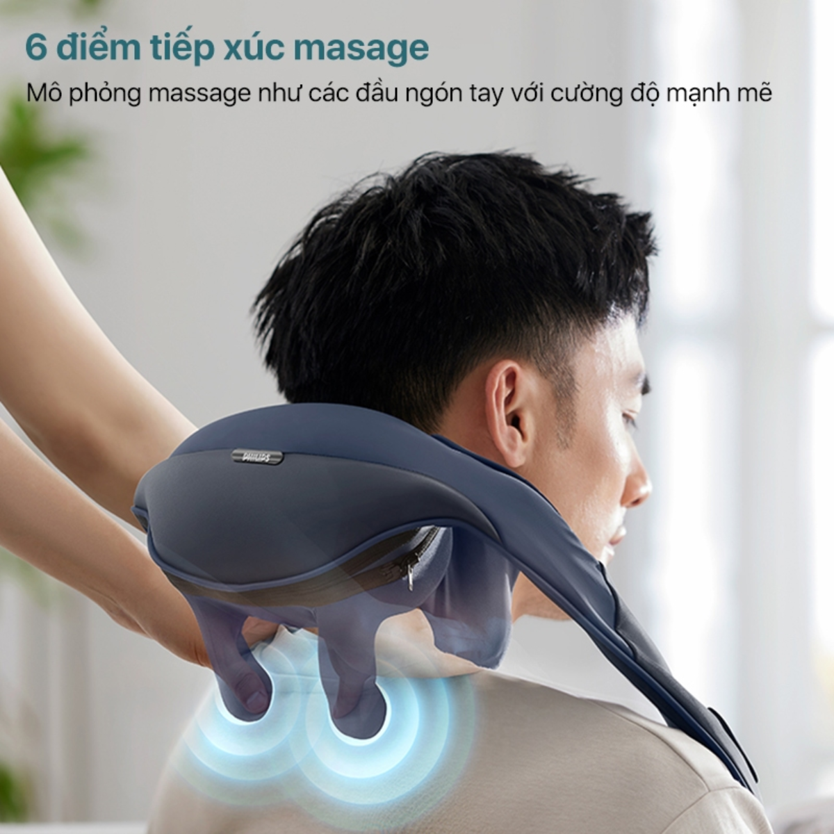 Máy massage cổ vai gáy PHILIPS PPM3522 - 6 điểm tiếp xúc