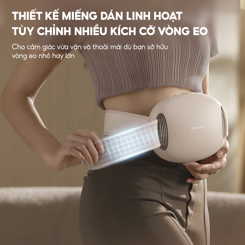 Máy massage eo Philips PPM4371 - miếng dán linh hoạt