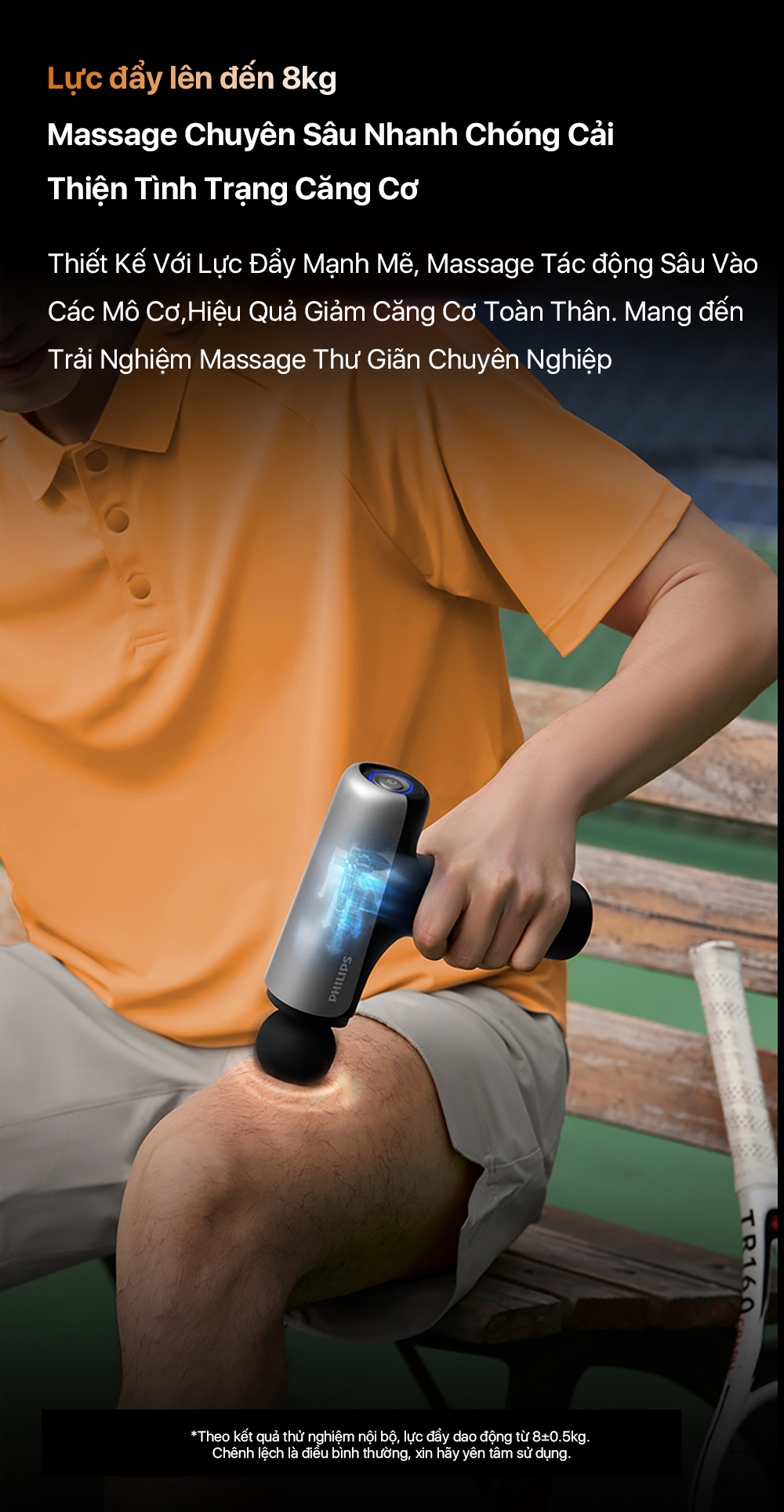 Súng massage fascial gun Philips PPM7325 - Massage chuyên sâu