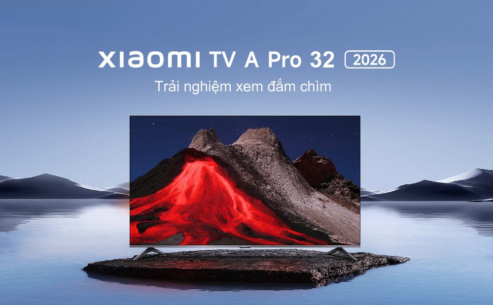 Tivi Xiaomi 32 inch A Pro Google TV QLED 2026 – Bản Quốc Tế Tivi Xiaomi 32 inch A Pro Google TV QLED 2026 – Bản Quốc Tế