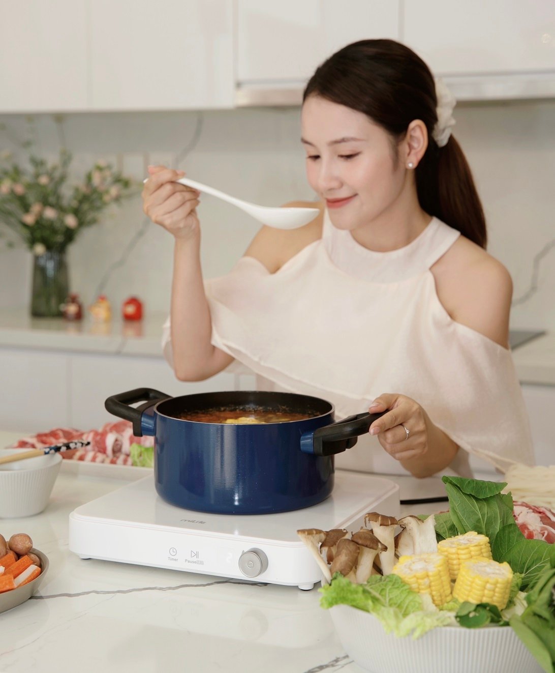 Bếp từ đơn miLife N3 vuông