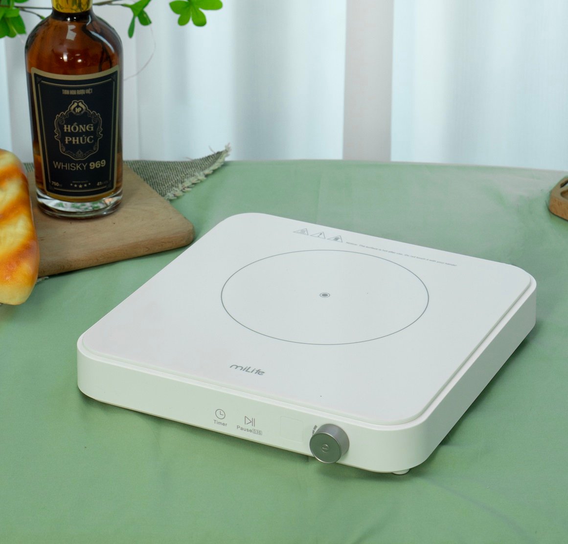 Bếp từ đơn miLife N3 vuông