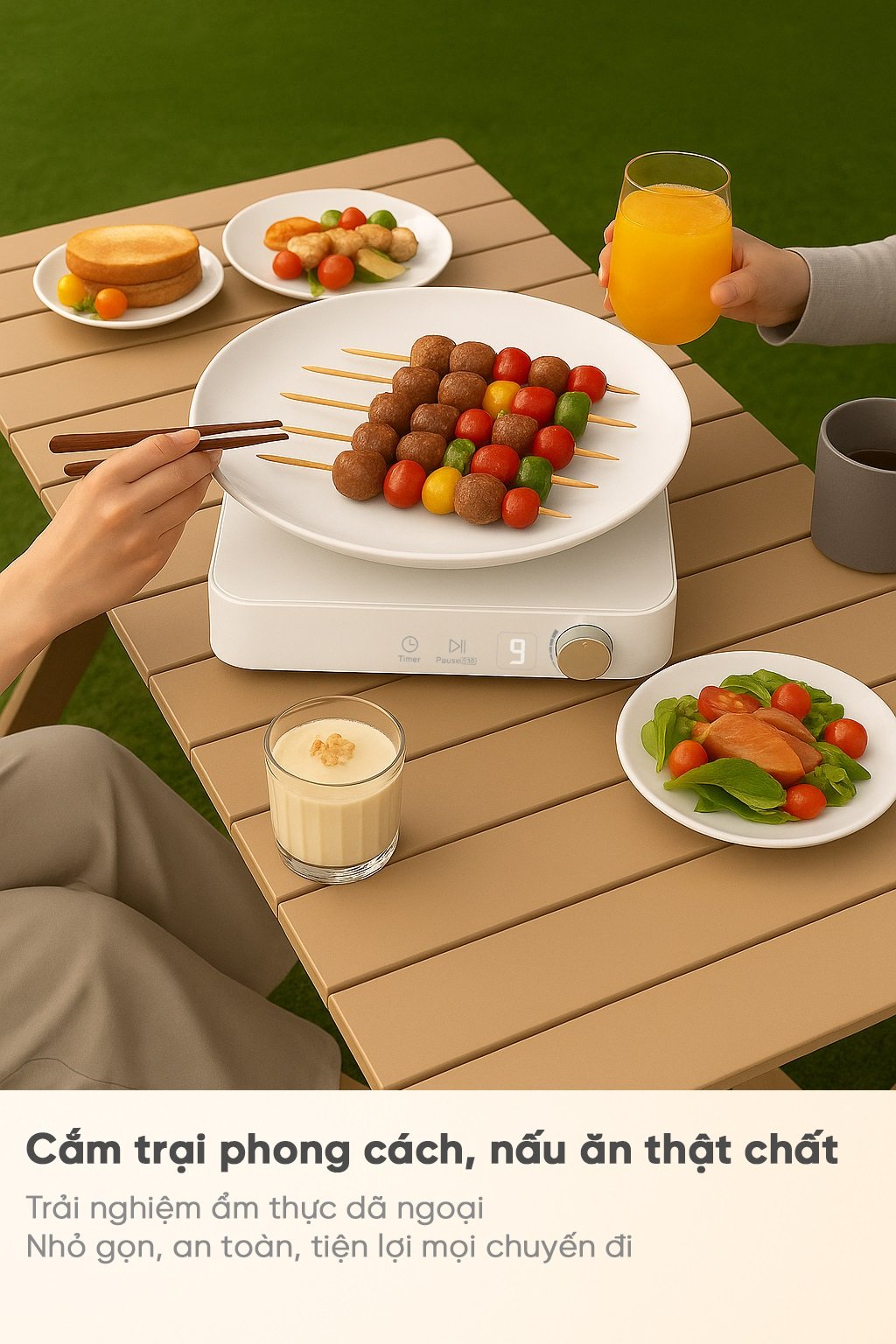 Bếp từ đơn miLife N3 vuông ứng dụng đa dạng