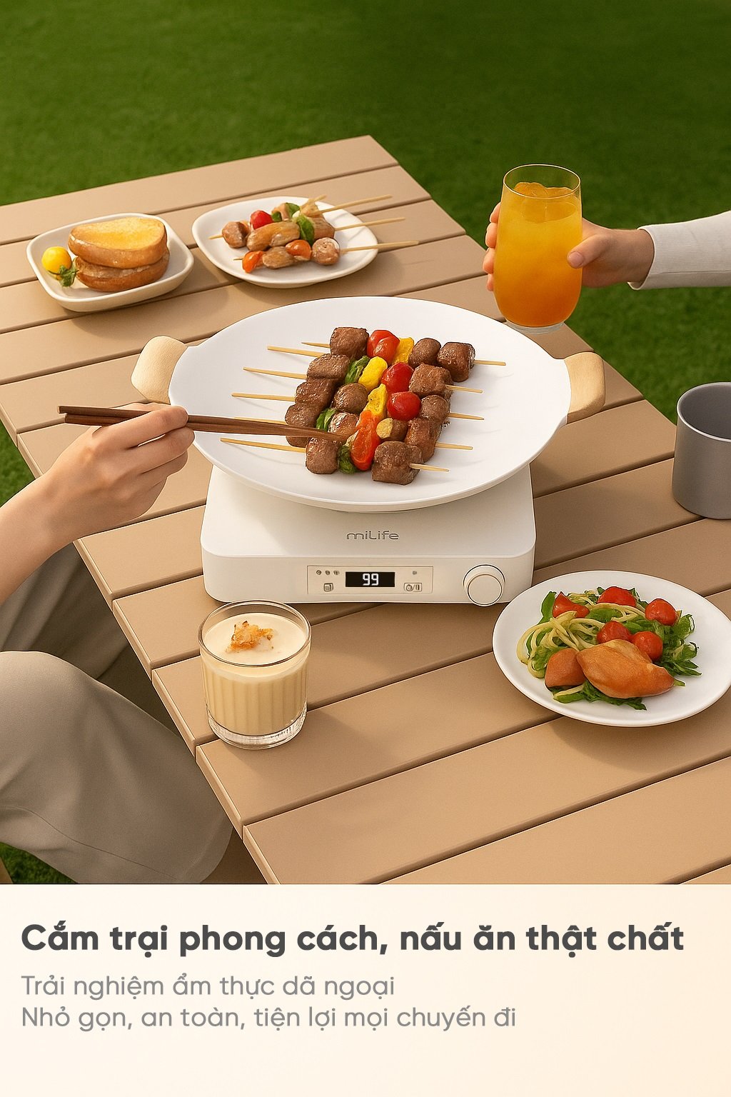 Bếp từ đơn miLife N3P tính ứng dụng cao