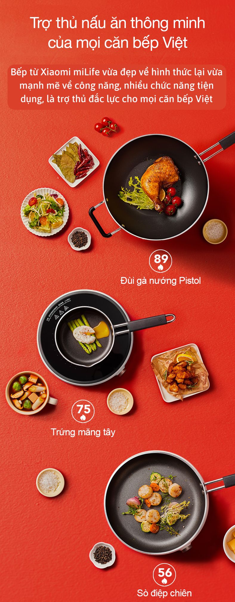 Bếp từ tròn miLife LFT011 trợ thủ nấu ăn