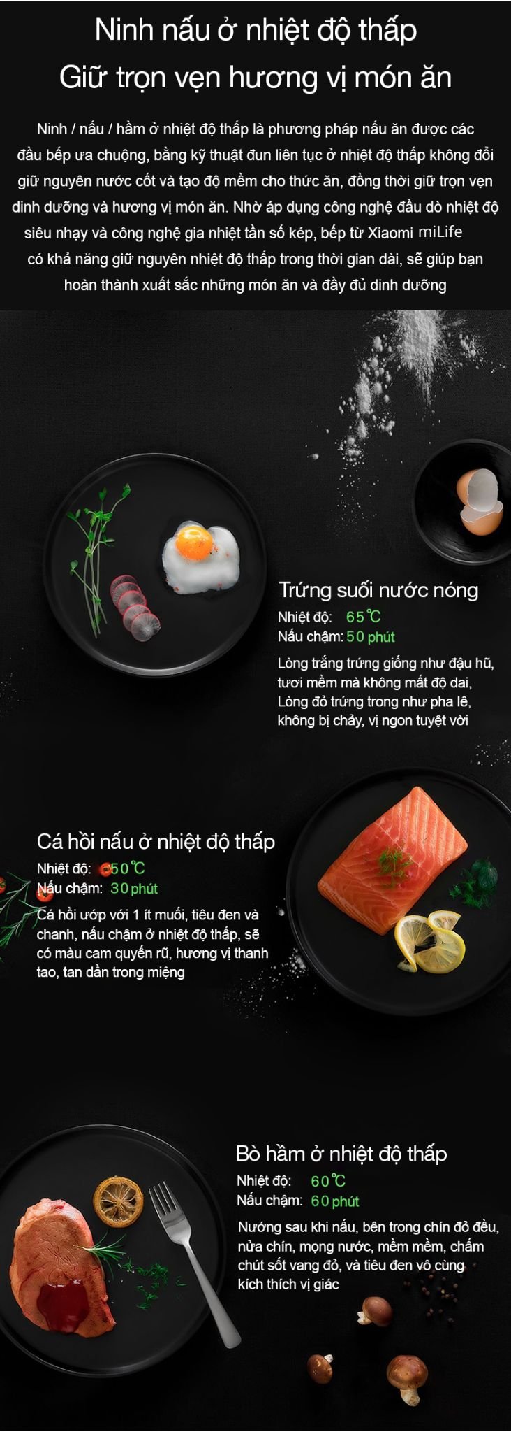 Bếp từ tròn miLife LFT011 ninh nấu chậm