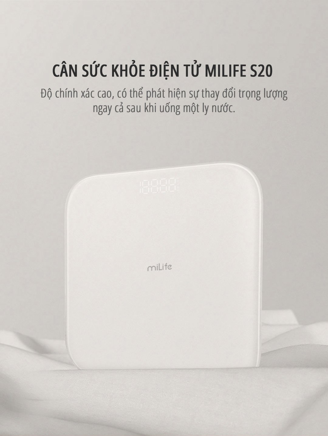 Cân điện tử sức khỏe miLife S20