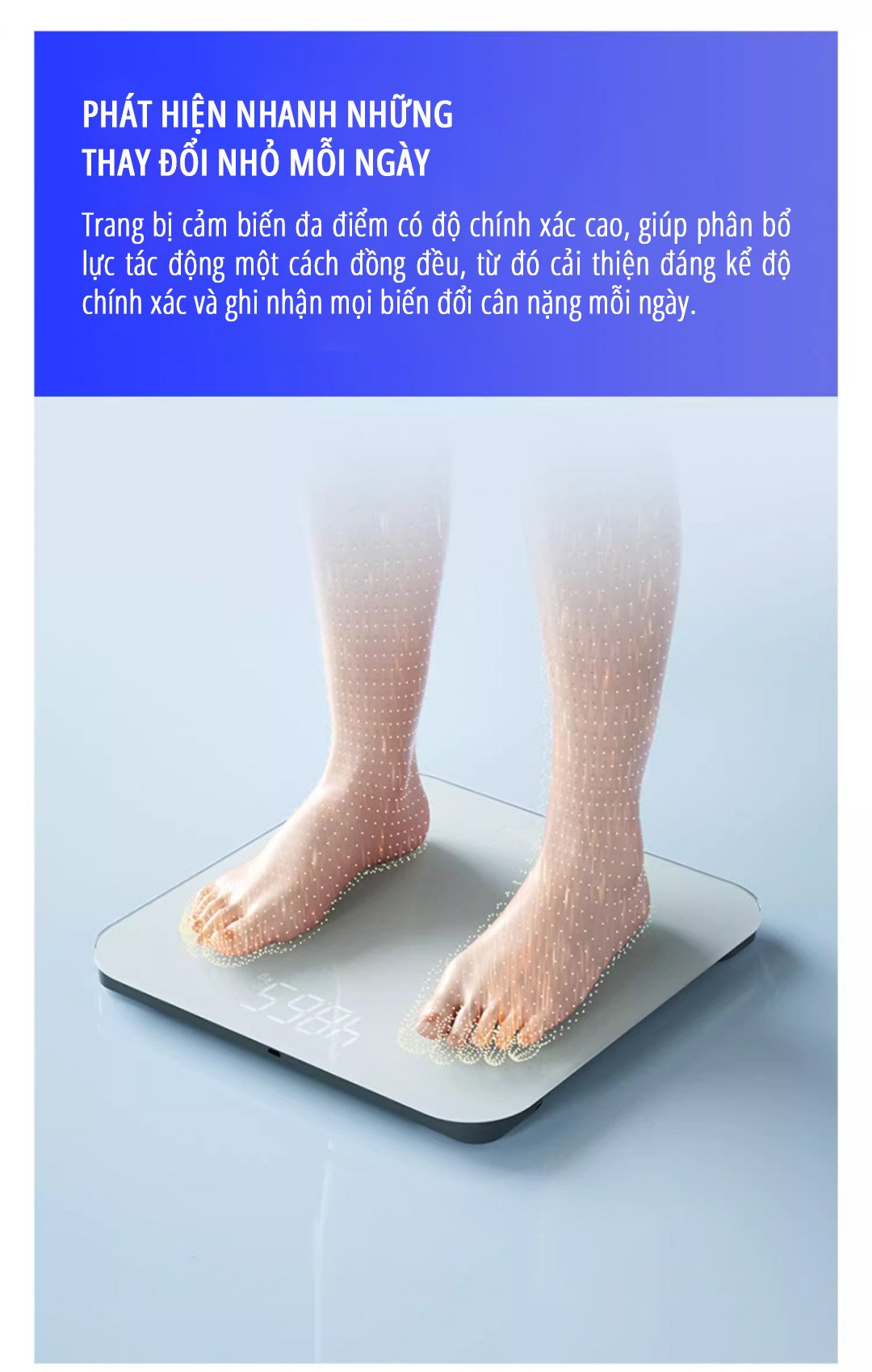 Cân điện tử sức khỏe miLife S20 phát hiện và cảnh báo